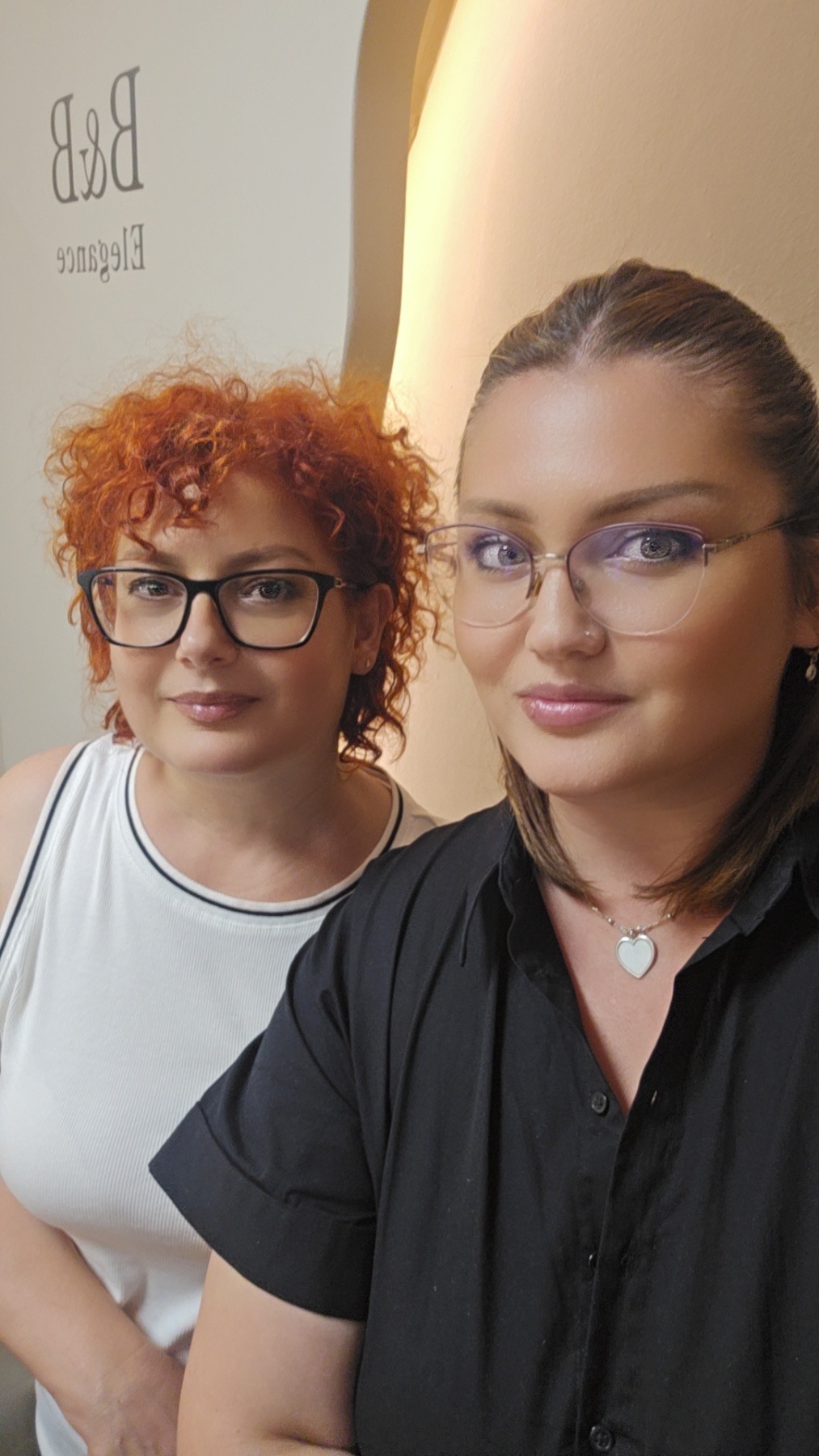 Besire and Biondina, the B&B Elegance salon in Pristina